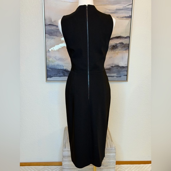 Alice + Olivia Black Faux Wrap Silhouette Asymmetrical Dress - Picture 5 of 16